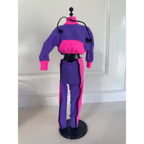 Vintage Barbie Doll Pink & Purple Track Suit - Picture 1 of 2